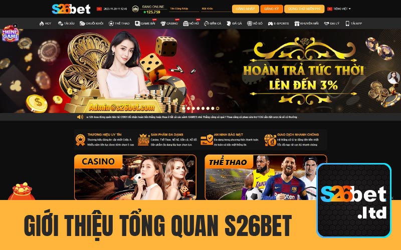 Giới thiệu tổng quan s26bet